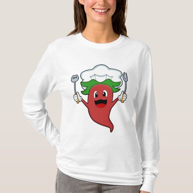 Pepper Vegan Cook T Shirt (Framsida)