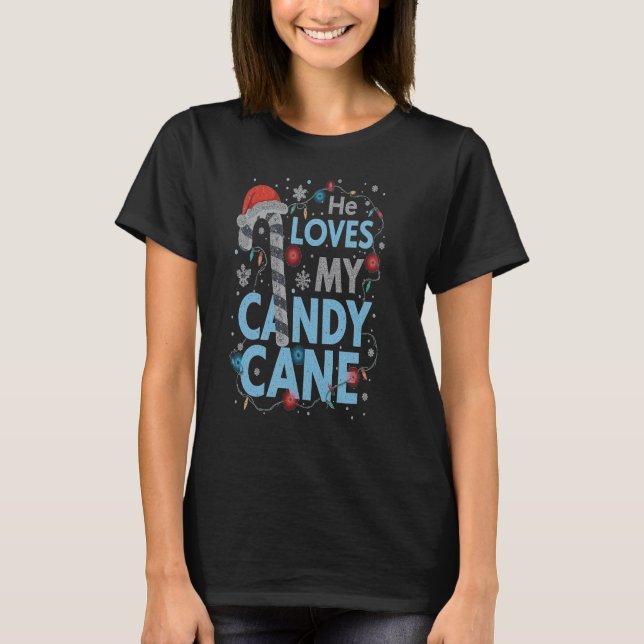 Peppermint Candies Helgdag T-shirt för henne (Framsida)