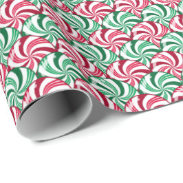 Peppermint Candies Scales - jul Mönster Presentpapper