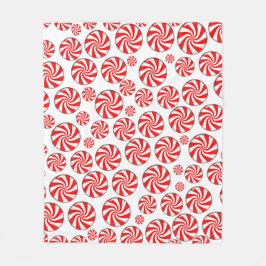 Peppermint Candy Background Fleecefilt