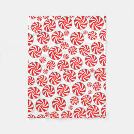 Peppermint Candy Background Fleecefilt