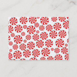 Peppermint Candy Background Visitkort