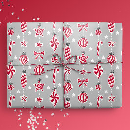 Peppermint Candy Baubles Presentpapper