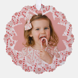 Peppermint Candy cane Anpassningsbar julfoto