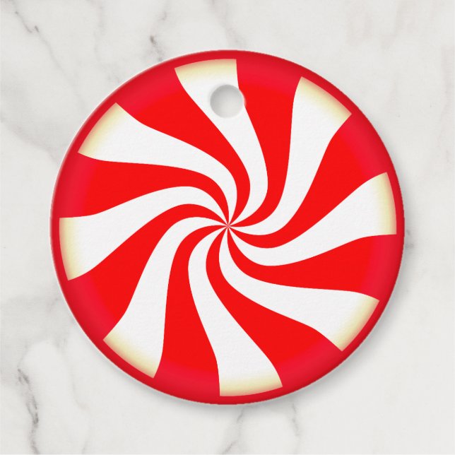 Peppermint Candy Gåvor Etiketter (Framsida)