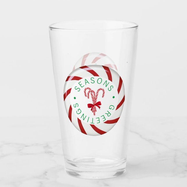 Peppermint Candy Glass Tumbler Glaskopp (Framsida)