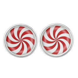 Peppermint Candy Jewelry Cufflinks