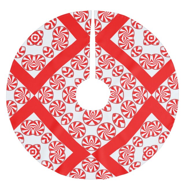 Peppermint Candy Julgran kirt Julgransmatta Borstad Polyester (Framsidan)