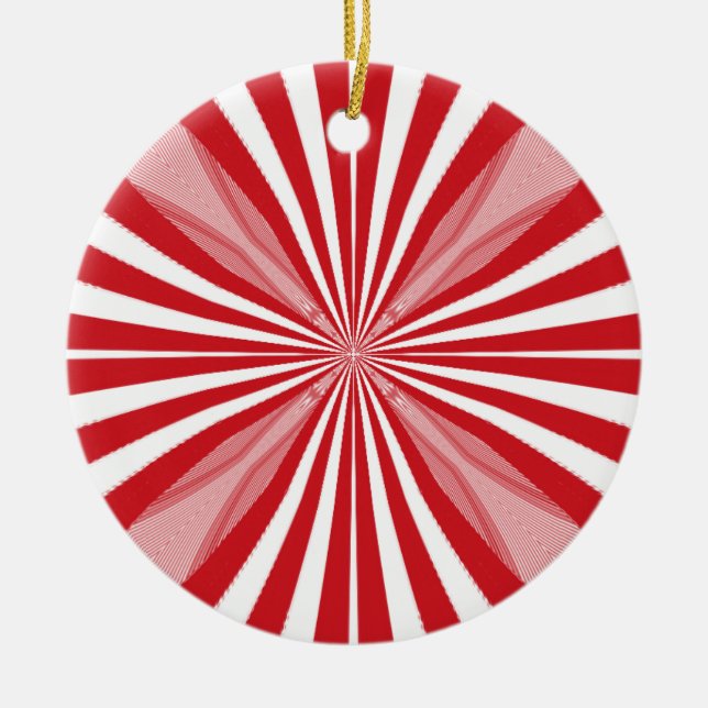 Peppermint Candy Julgransprydnad Keramik (Framsidan)