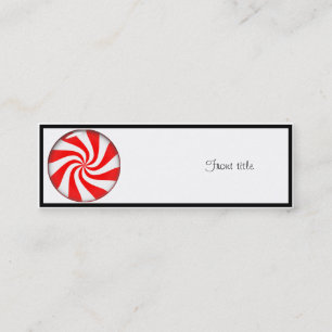 Peppermint Candy Mini Visitkort