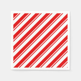 Peppermint Candy Red White Rand Pappersservett