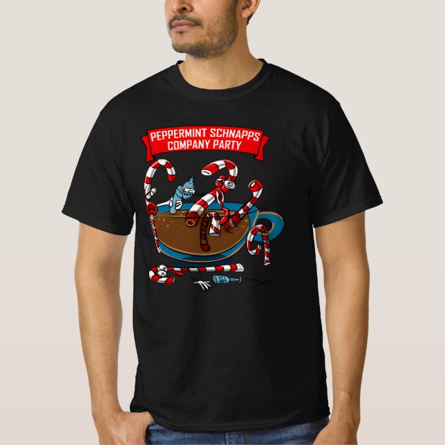 peppermint Christmas T Shirt (Framsida)