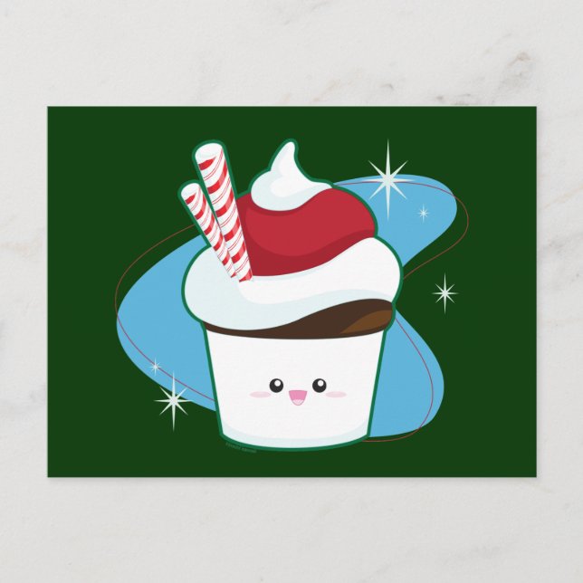 Peppermint Cuptårta Vykort (Framsida)