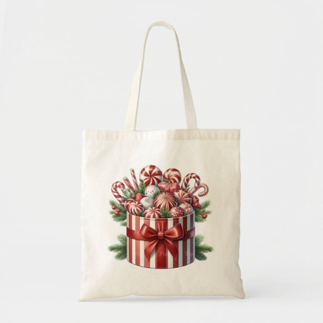 Peppermint delight Tote Bag Tygkasse (Framsidan)