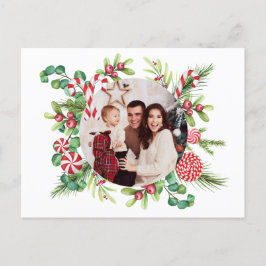 Peppermint Elegance Postcard Vykort