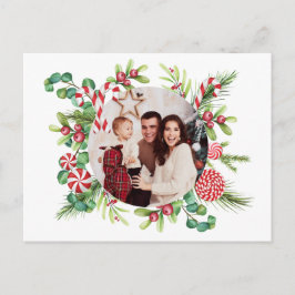 Peppermint Elegance Postcard Vykort