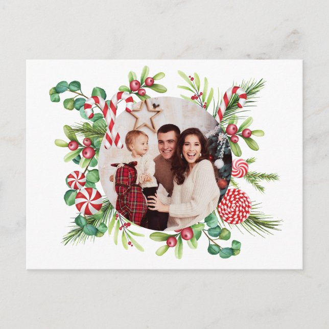 Peppermint Elegance Postcard Vykort (Framsida)