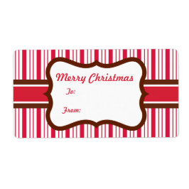 Peppermint Gift Märkre - juletiketter Fraktsedel