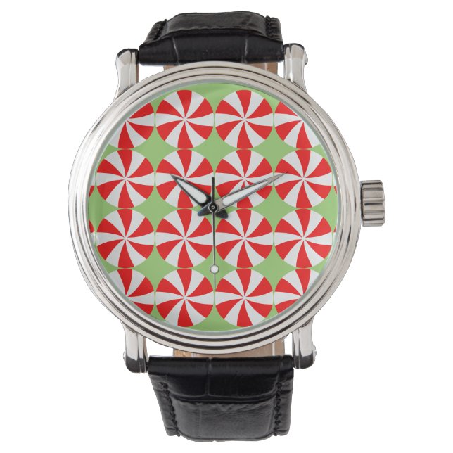 peppermint-grönt armbandsur (Framsida)