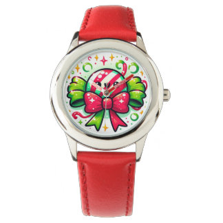 Peppermint Joy: Holiday Candy Character Armbandsur