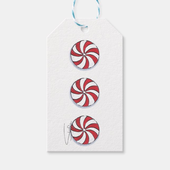 Peppermint Kisses Presentetikett (Framsidan)