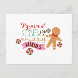 Peppermint Kisses Vykort