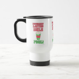 Peppermint Latte Funny Cute Tecknad Slogan Resemugg