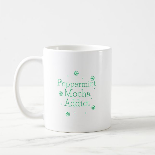 Peppermint Mocha Addict (Mint) Kaffemugg (Vänster)