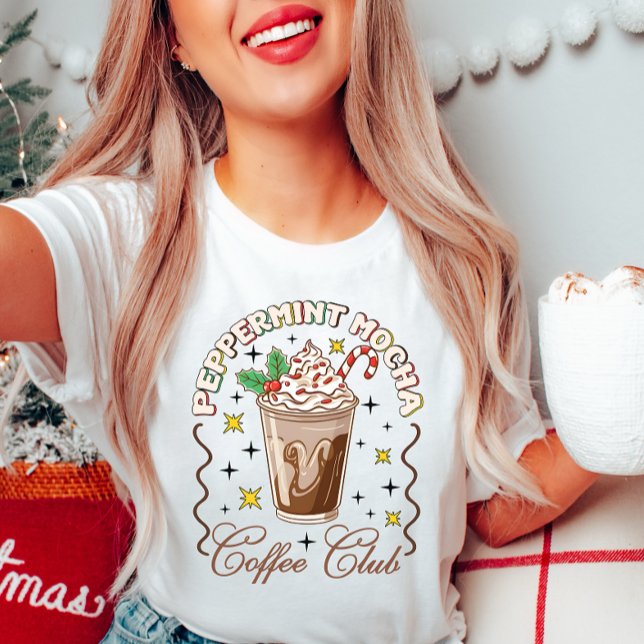 Peppermint Mocha Coffee Klubb T-Shirt (Skapare uppladdad)