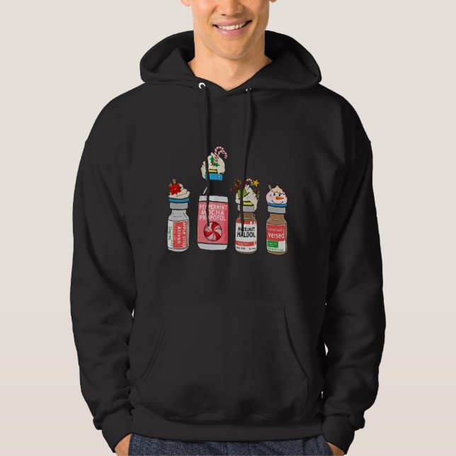 Peppermint Mocha Propofol Cute jul Nurse ER Hoodie (Framsida)
