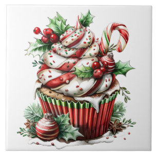 Peppermint-Muffinsar Kakelplatta