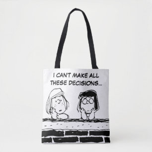 Peppermint Patty & Marcie vid muren Tygkasse