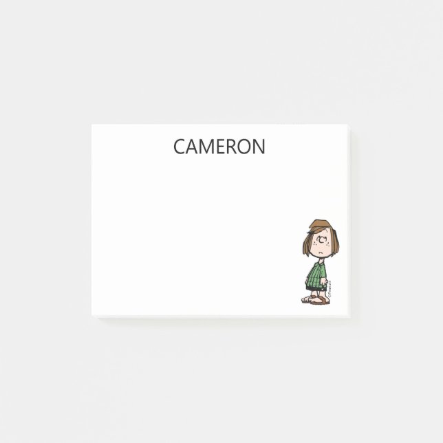 Peppermint Patty Rolling Öga Post-it Block (Framsida)