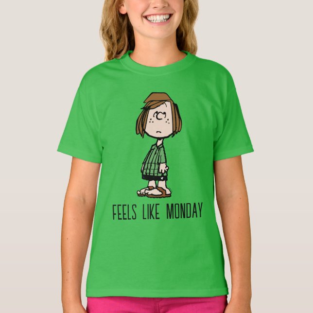 Peppermint Patty Rolling Öga T Shirt (Framsida)