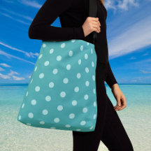 Peppermint Polka Dot Large Crossbody Bag