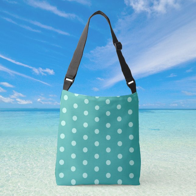 Peppermint Polka Dot Medium Crossbody Bag Axelväska (Skapare uppladdad)