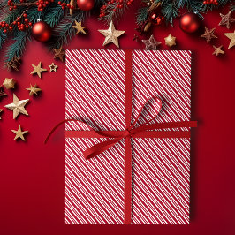 Peppermint Rand Red and White Classic-jul Presentpapper