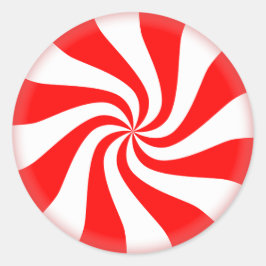 Peppermint Runt Klistermärke