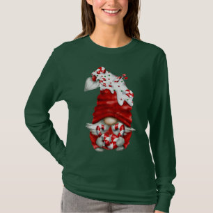 Peppermint Scandinavian Gnome jul T Shirt