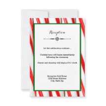 Peppermint Stick Jul - Mottagningsinbjudan