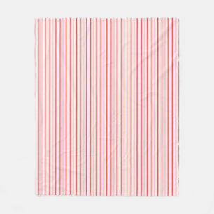 Peppermint stripe Fleece Blanket