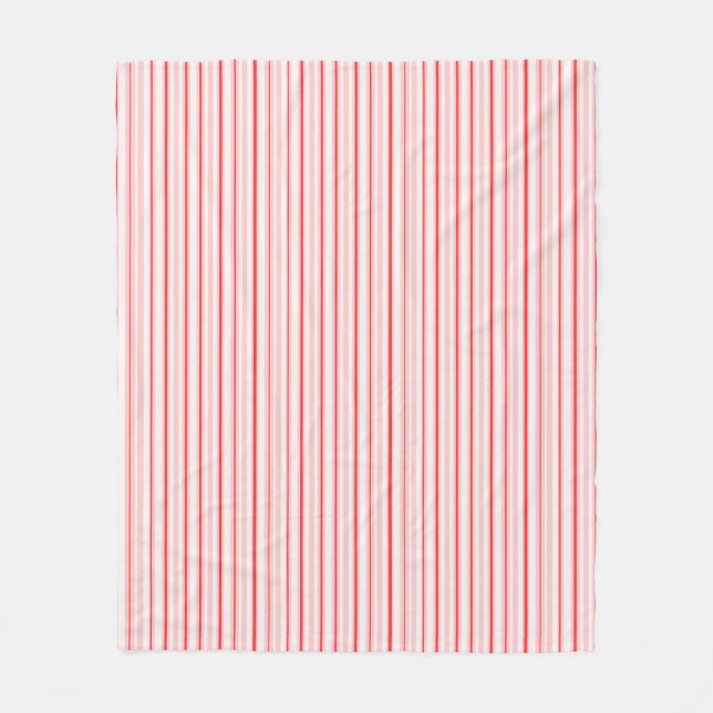 Peppermint stripe Fleece Blanket (Framsidan)