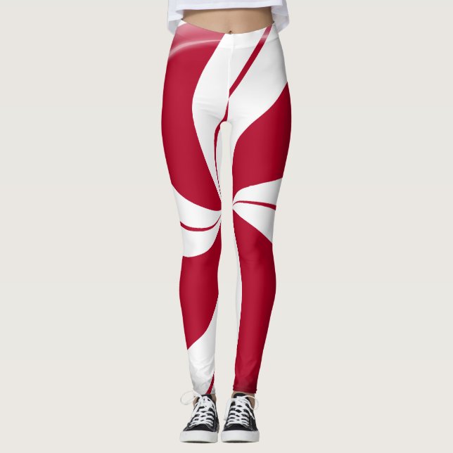 Peppermint Swirl Leggings (Framsida)