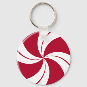 Peppermint Swirl Rand Candy Nyckelring