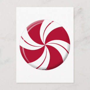 Peppermint Swirl Rand Candy Vykort