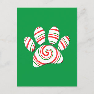 Peppermint Swirl Tass i Red Grönt White Vykort