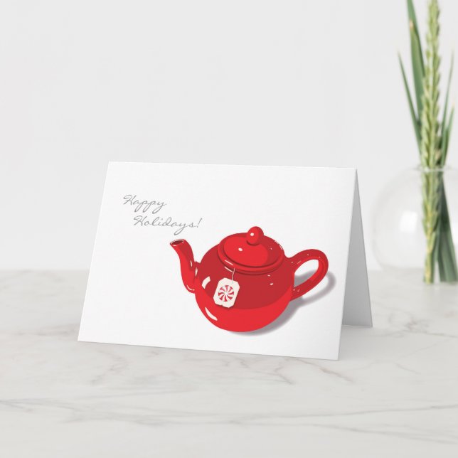 Peppermint Tekanna Helgdag Card Helgkort (Framsida)