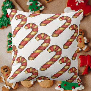Peppermint Twist Candy cane jul Cookie Kudde