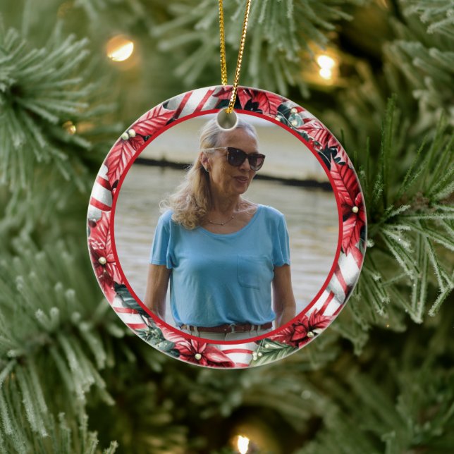 Peppermint Wreath ANY Photo Julgransprydnad Keramik (Träd)