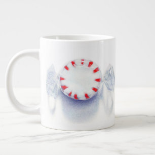 PEPPERMINTS KARAMELL Stor Vit Mugg Jumbo Mugg